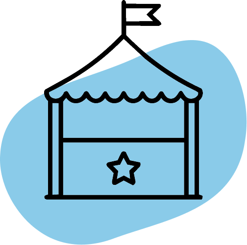 tent with stage