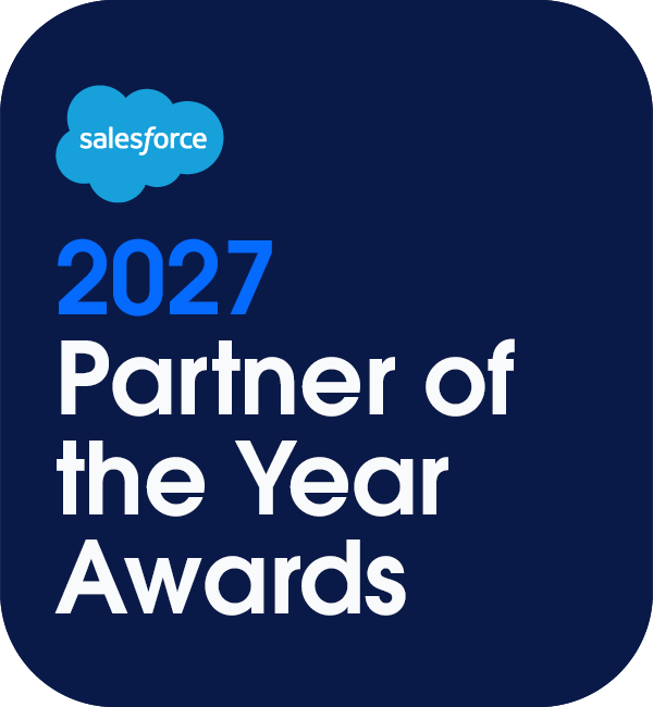 2027 Partner of the Year Winner Badge Blue
